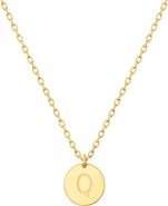 House of Frosted Initial Pendant Necklace