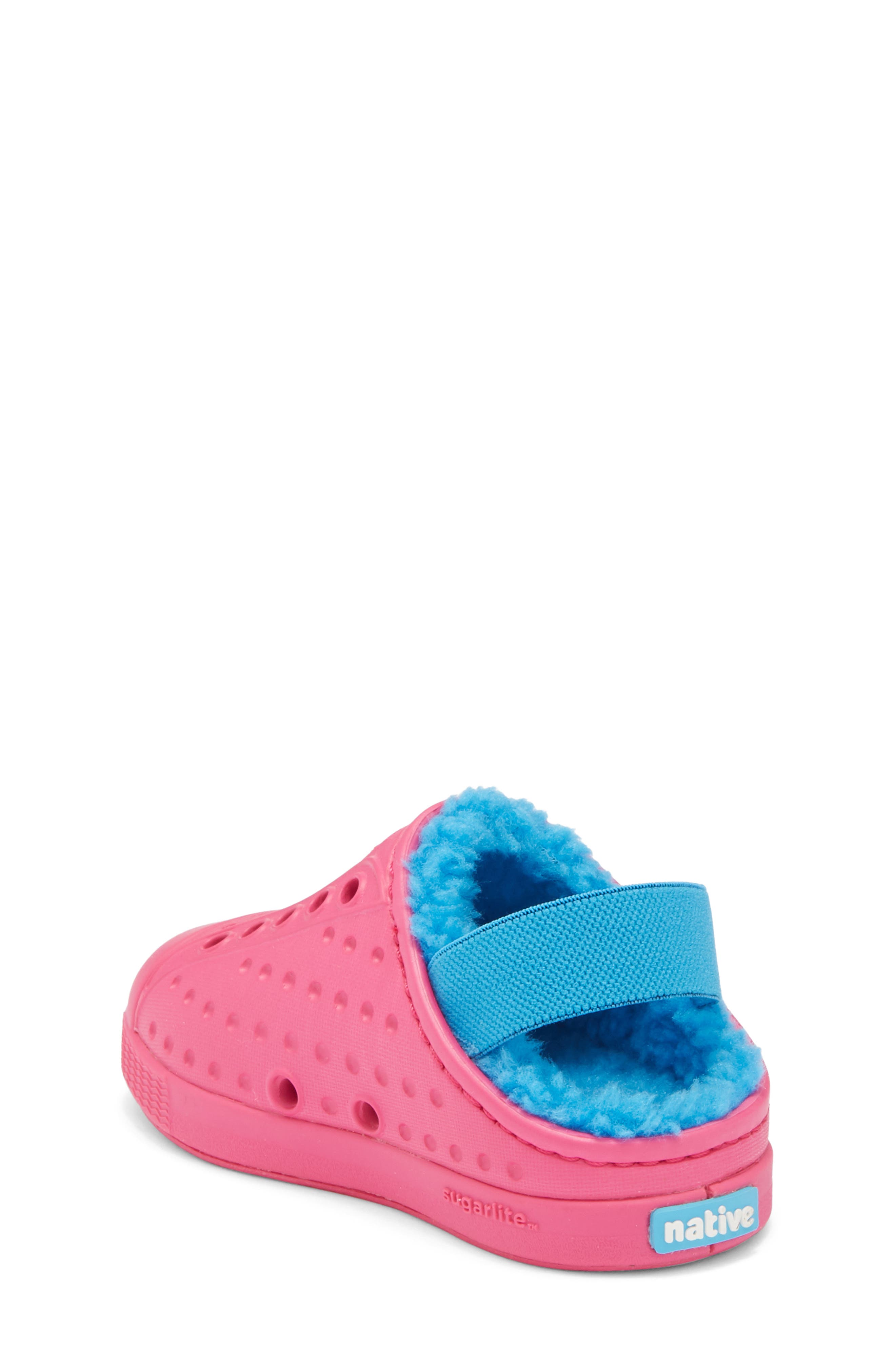 Native Shoes Jefferson Cozy Clog, Alternate, color, Radberry Pink/ Sky Blue