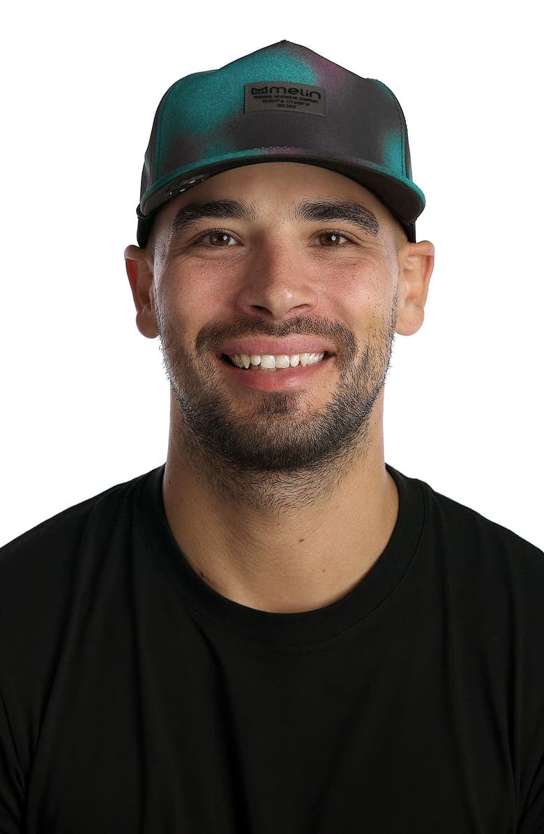 Melin Coronado Brick Aura Hydro Performance Snapback Hat, Alternate, color, Northern Aura