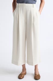 LESET Arielle Crop Wide Leg Trousers