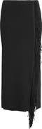 Emporio Armani High Waist Side Fringe Skirt