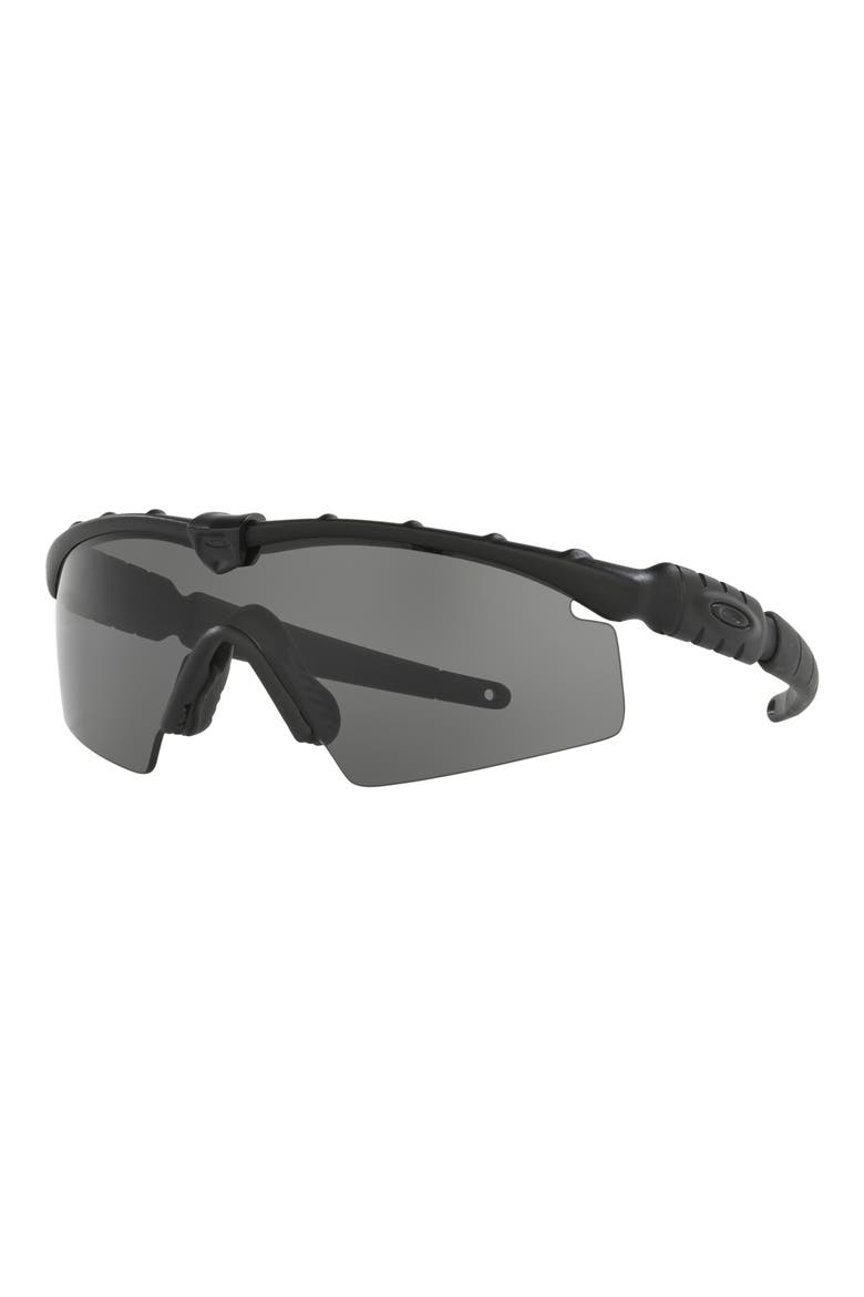 M Frame 2.0 Strike 130mm Semi Rimless Rectangular Sunglasses, Alternate, color, MATTE BLACK