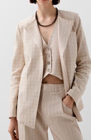Scalpers Stripes Check Blazer