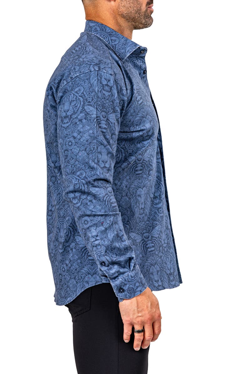 Maceoo Fibonacci Marthy Contemporary Fit Button-Up Shirt, Alternate, color, 