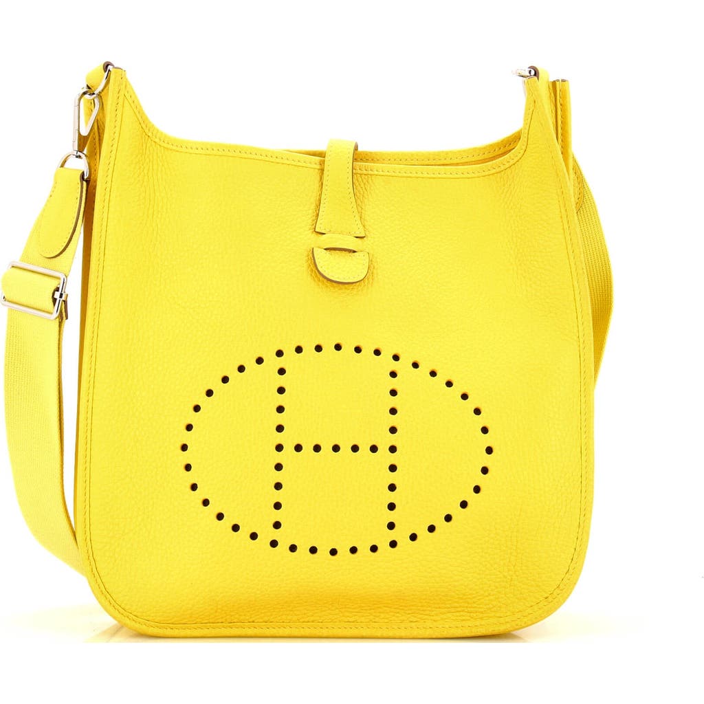 Pre-owned Hermes Hermes Evelyne Bag Gen Iii Clemence Pm In Green