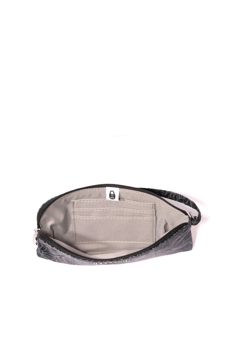 RFID Wristlet Wallet, Alternate, color, Midnight Blossom Print