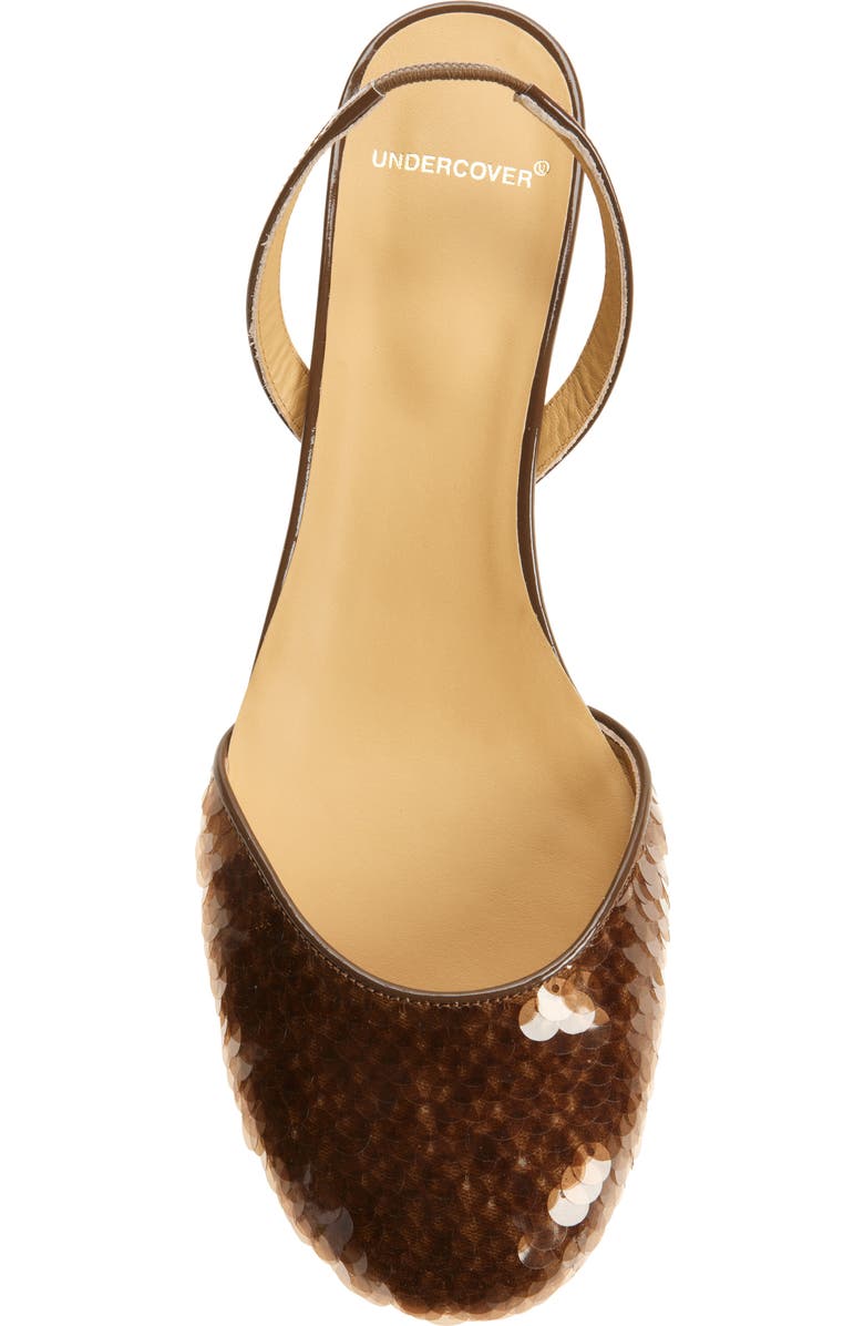 Undercover Paillette Slingback Pump, Alternate, color, Brown