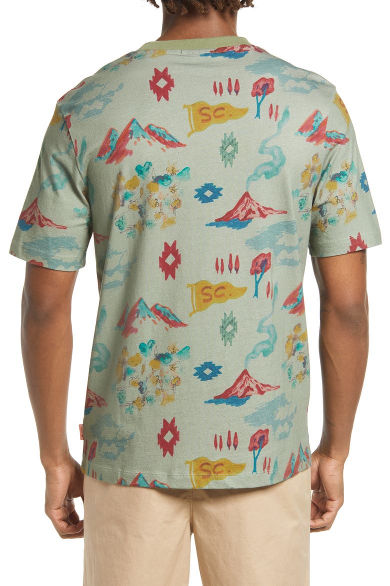 Men's Print Organic Cotton T-Shirt, Alternate, color, GREEN