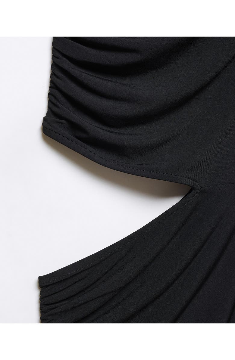 MANGO Asymmetric Cutout One-Shoulder Jersey Gown, Alternate, color, 