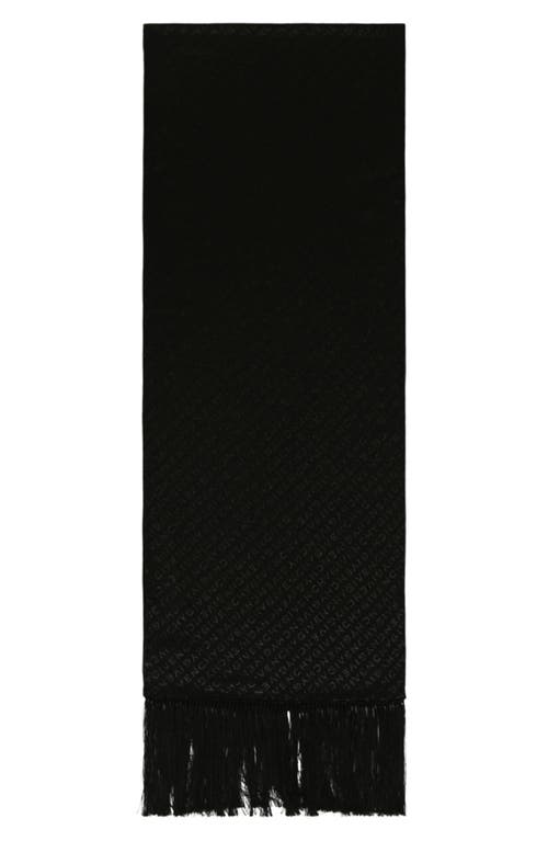 Givenchy Fringe Evening Scarf In Black