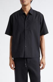 Sacai Chalk Stripe Short Sleeve Shirt