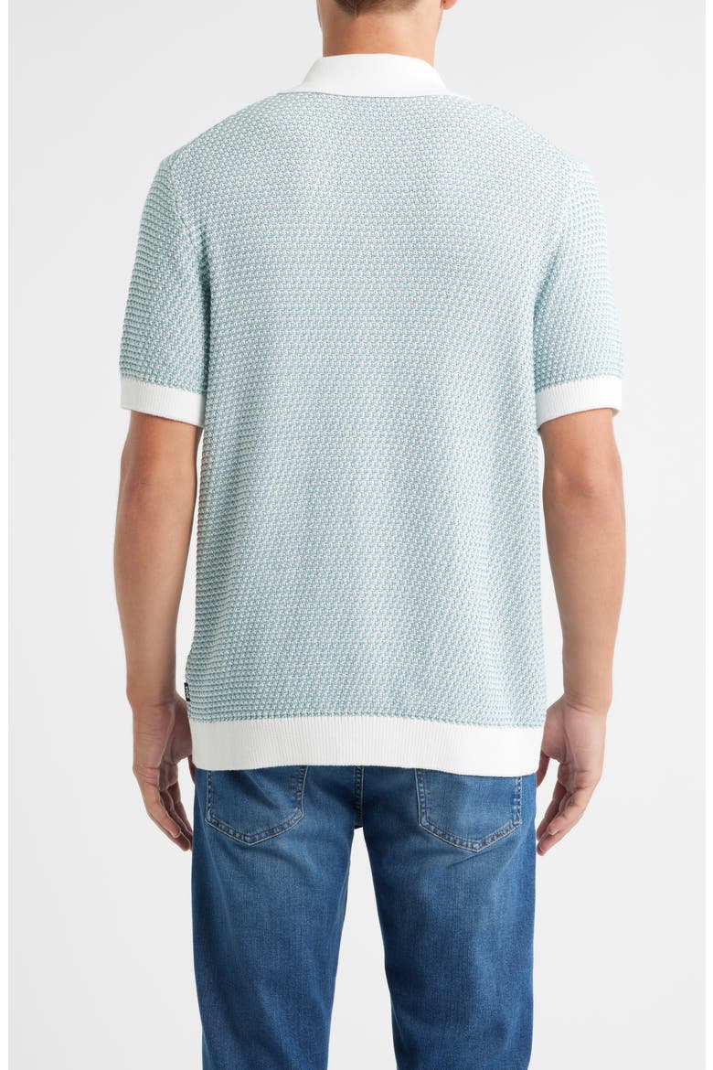 Iconico Texture Knit Camp Shirt, Alternate, color, LIGHT/ PASTEL BLUE