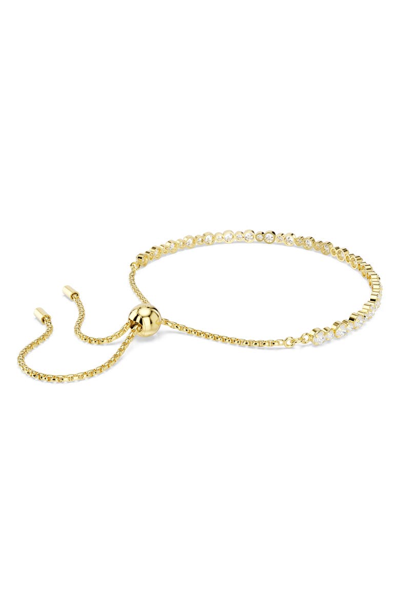 Swarovski Matrix Slider Bracelet, Alternate, color, Gold/ White