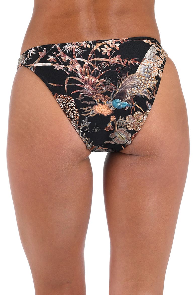 Jean Jungle Scoop Bikini Bottoms, Alternate, color, BLACK