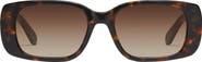 QUAY Karma 53mm Gradient Square Sunglasses