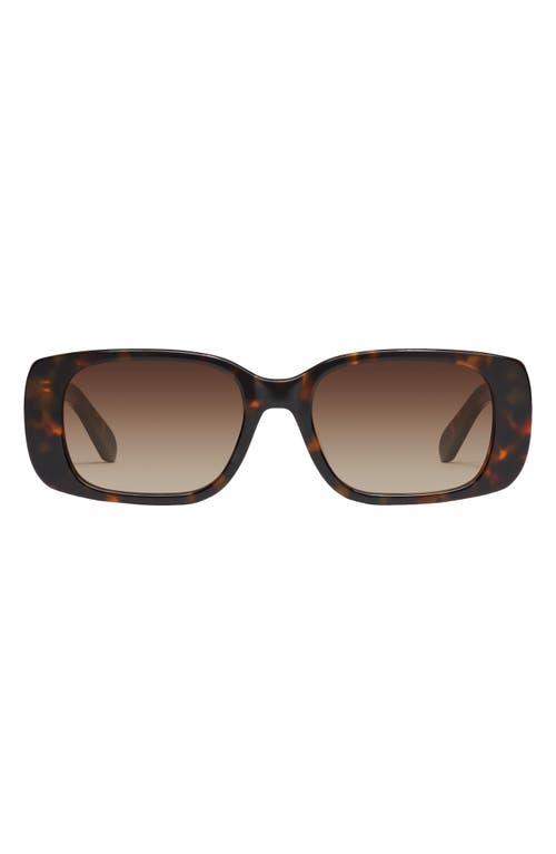 Quay Karma 53mm Gradient Square Sunglasses In Black