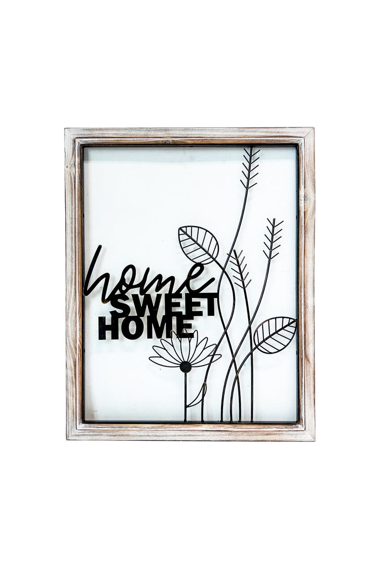 Home Sweet Home Sign, Main, color, Black