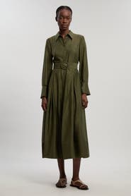 Karen Millen Organdie Midi Shirt Dress