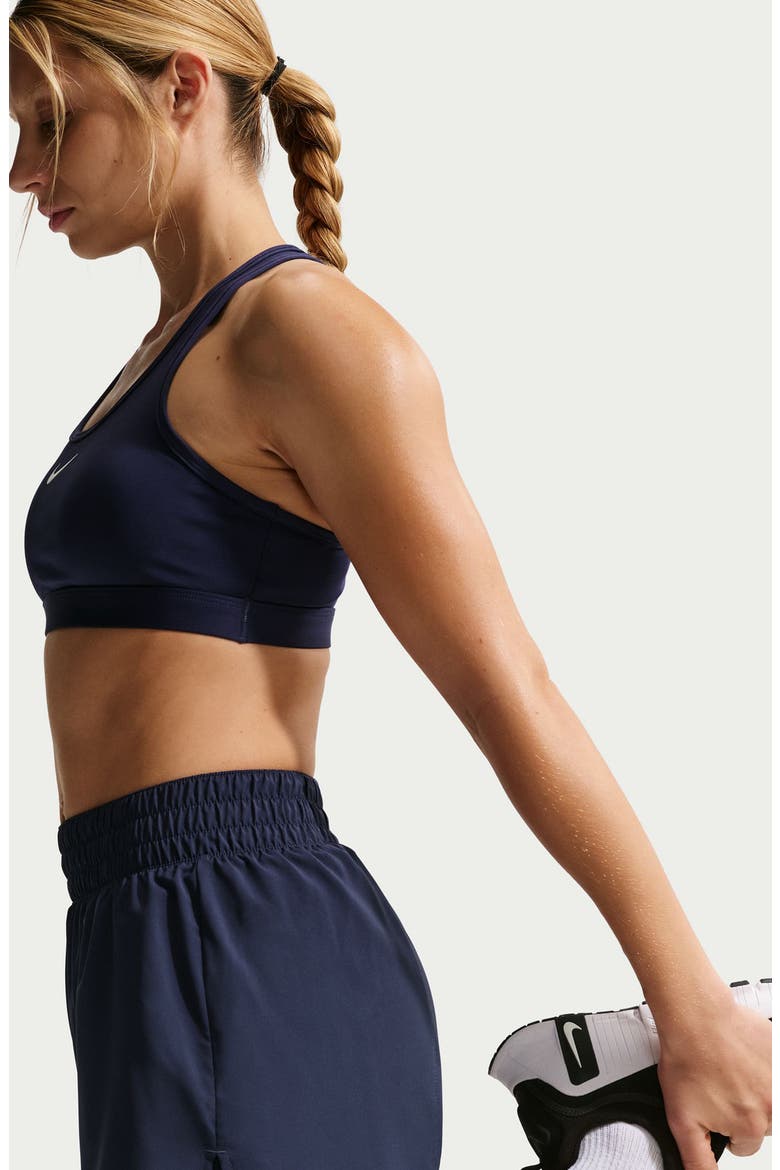 One Dri-FIT High-Waisted 3-Inch 2-in-1 Shorts, Alternate, color, 411 MNNAVY/WHITE