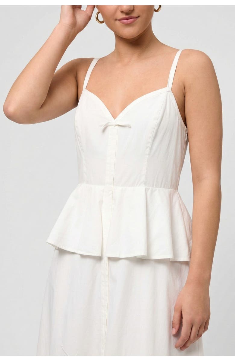 RACHEL Rachel Roy Isabelle Peplum Maxi Dress, Alternate, color, White