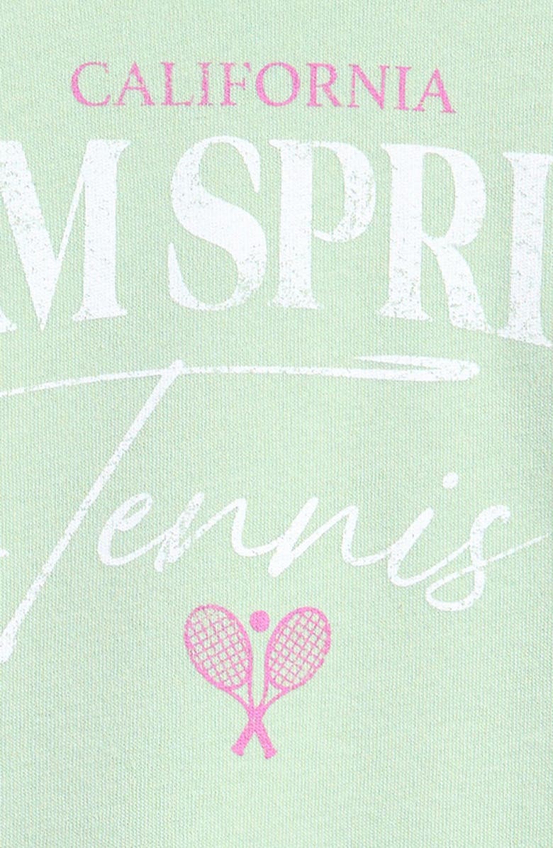 Nordstrom Kids' Palm Springs Fleece Graphic Sweatshirt, Alternate, color, Green Lily Palm Springs