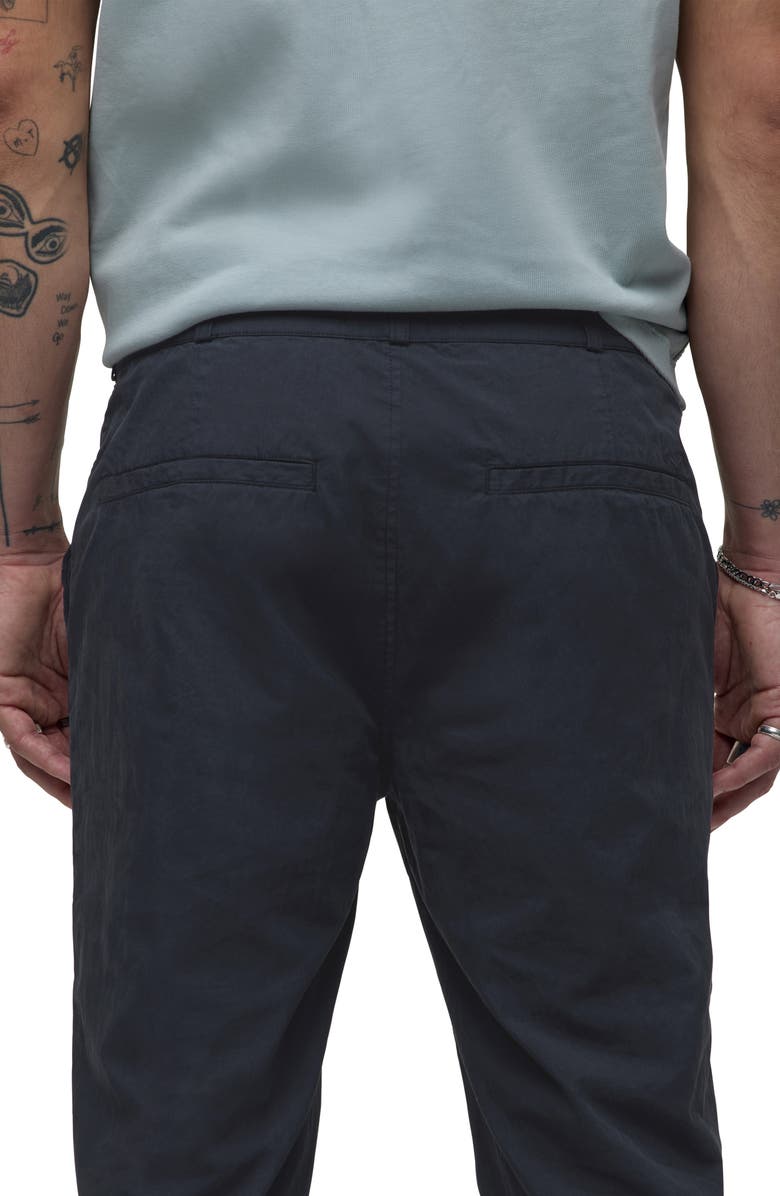 Hudson Jeans Walker Cotton & Nylon Pants, Alternate, color, Black