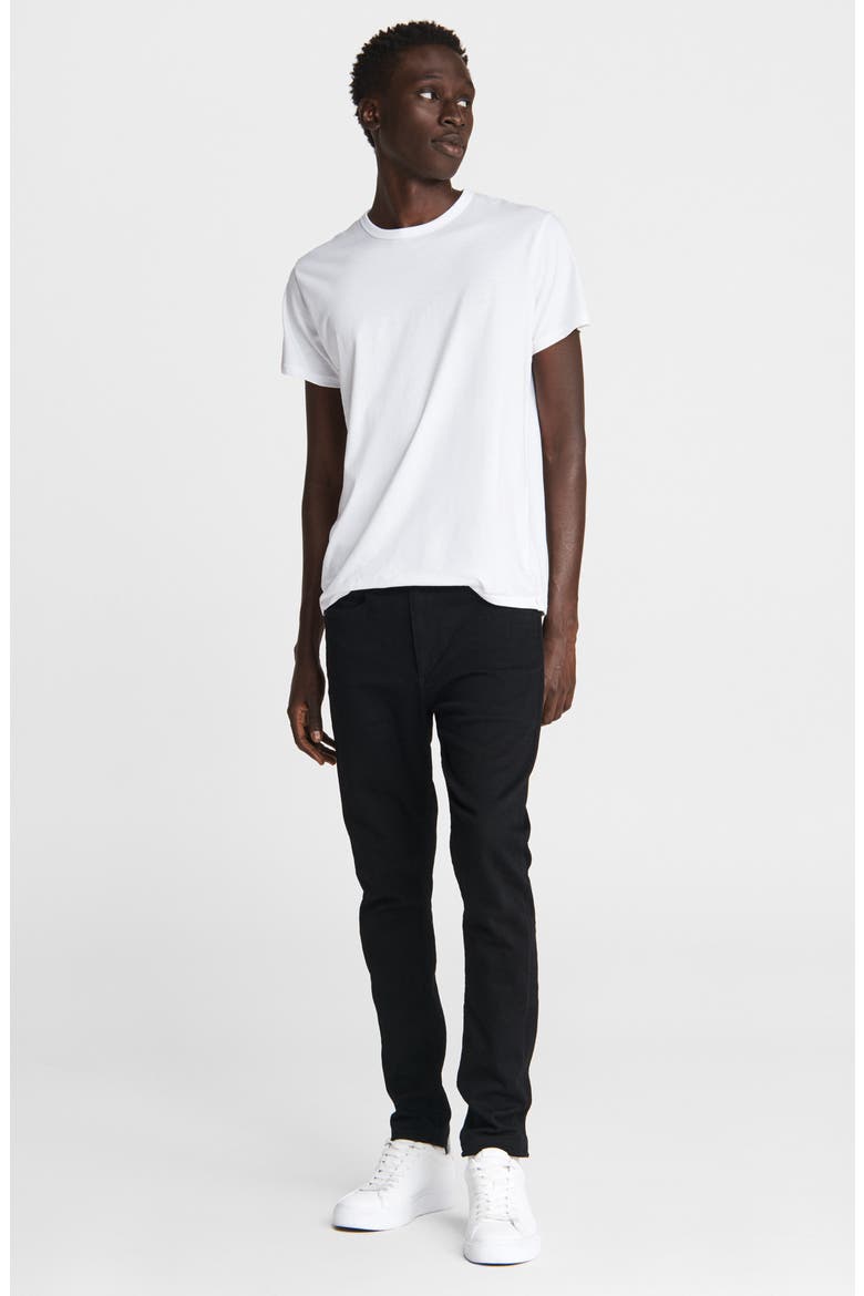 Fit 1 Skinny Fit Jeans, Alternate, color, BLACK