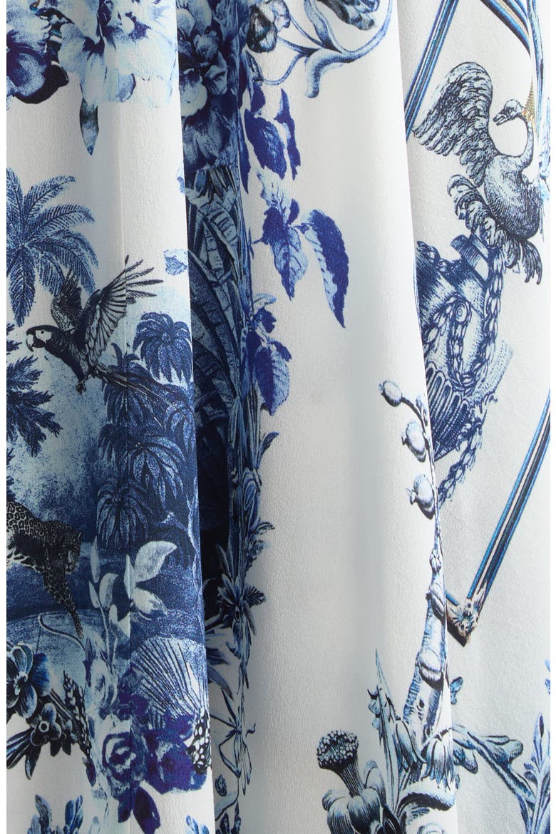 Porcelain Parlor Print Silk Maxi Sundress, Alternate, color, THE PORCELAIN PARLOUR