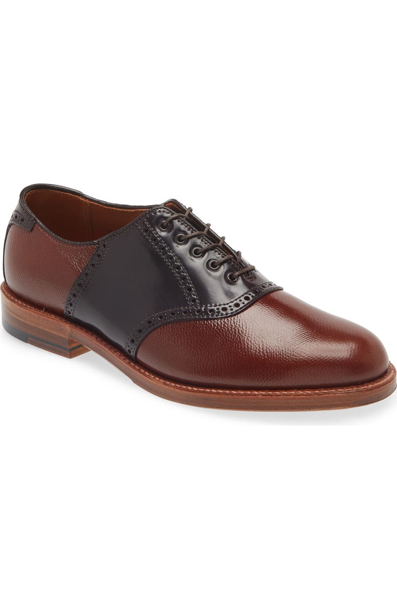Alden Brogue Saddle Shoe, Main, color,