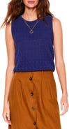 Boden Elodie Openwork Cotton Sweater Vest