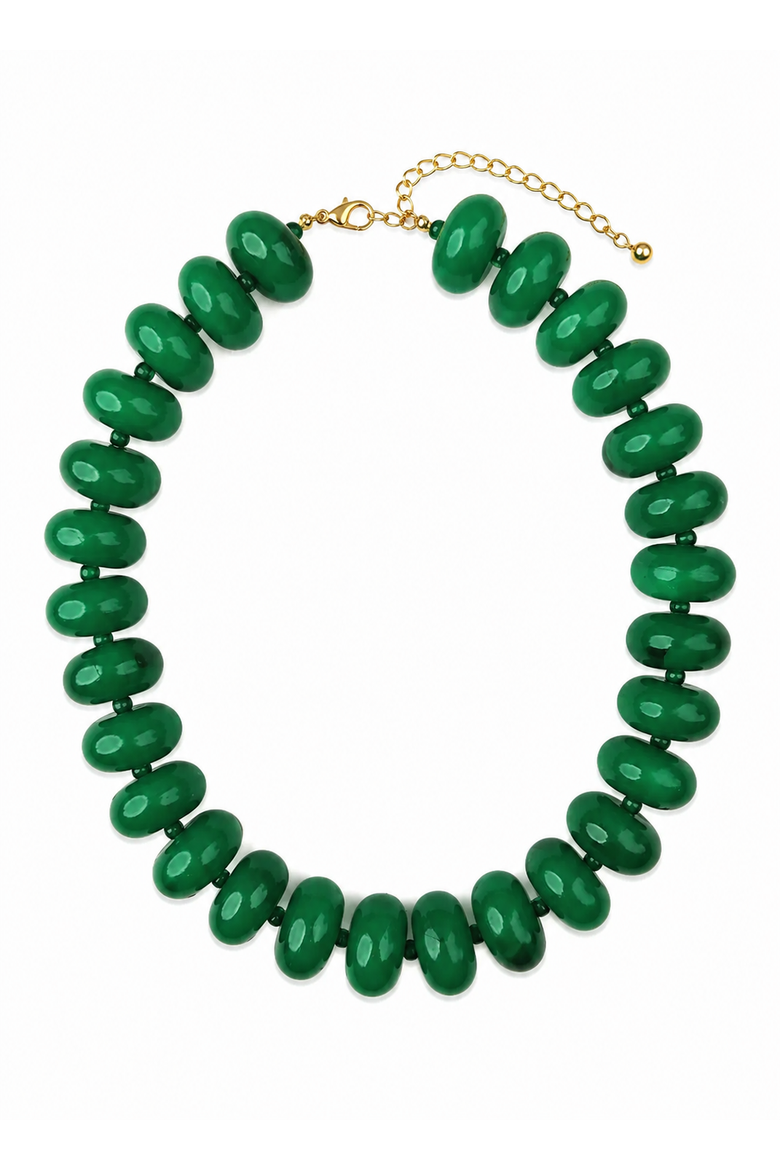 Evergreen Necklace, Main, color, Green