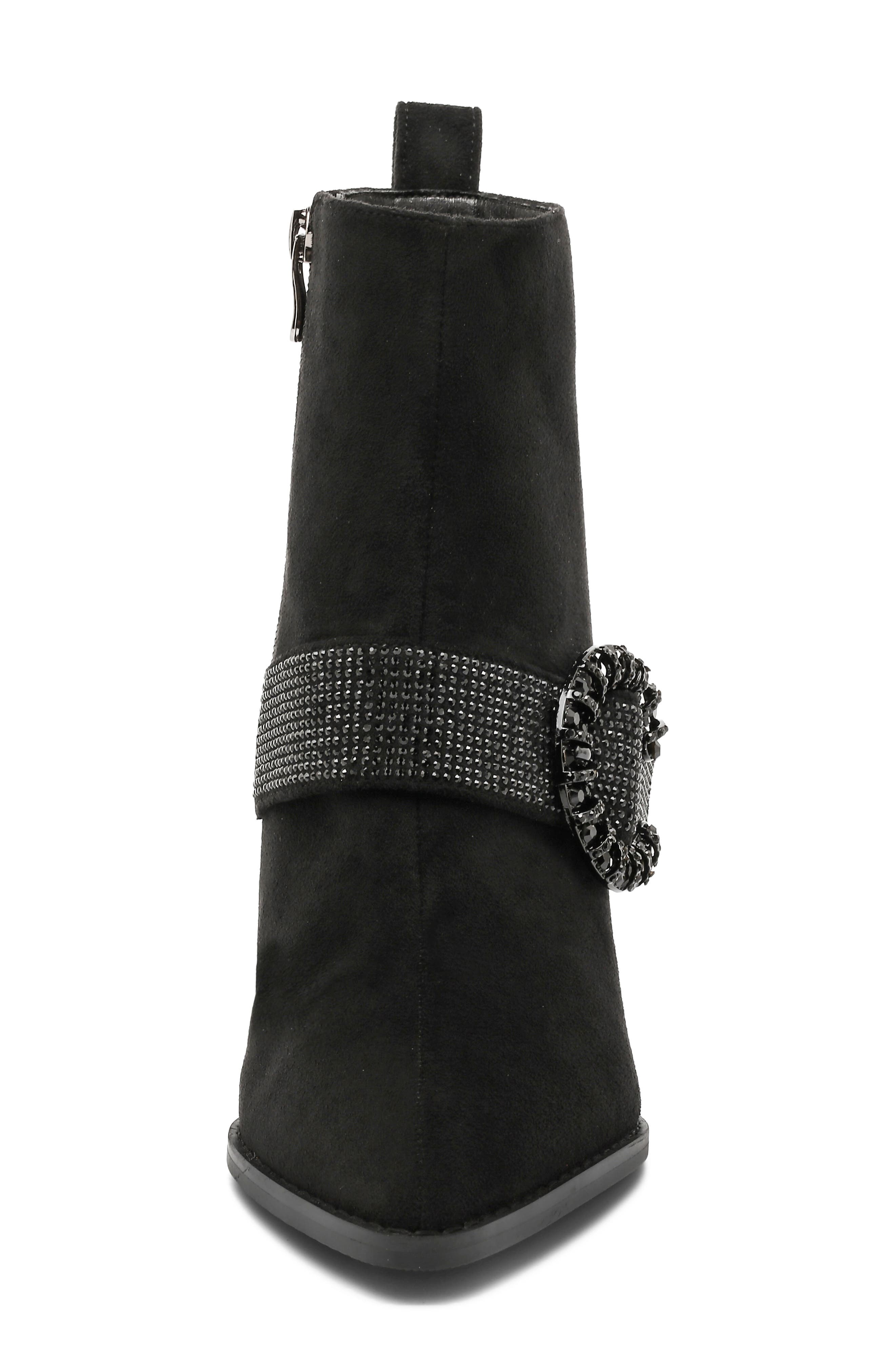 Addison Pointed Toe Ankle Boot, Alternate, color, BLACK
