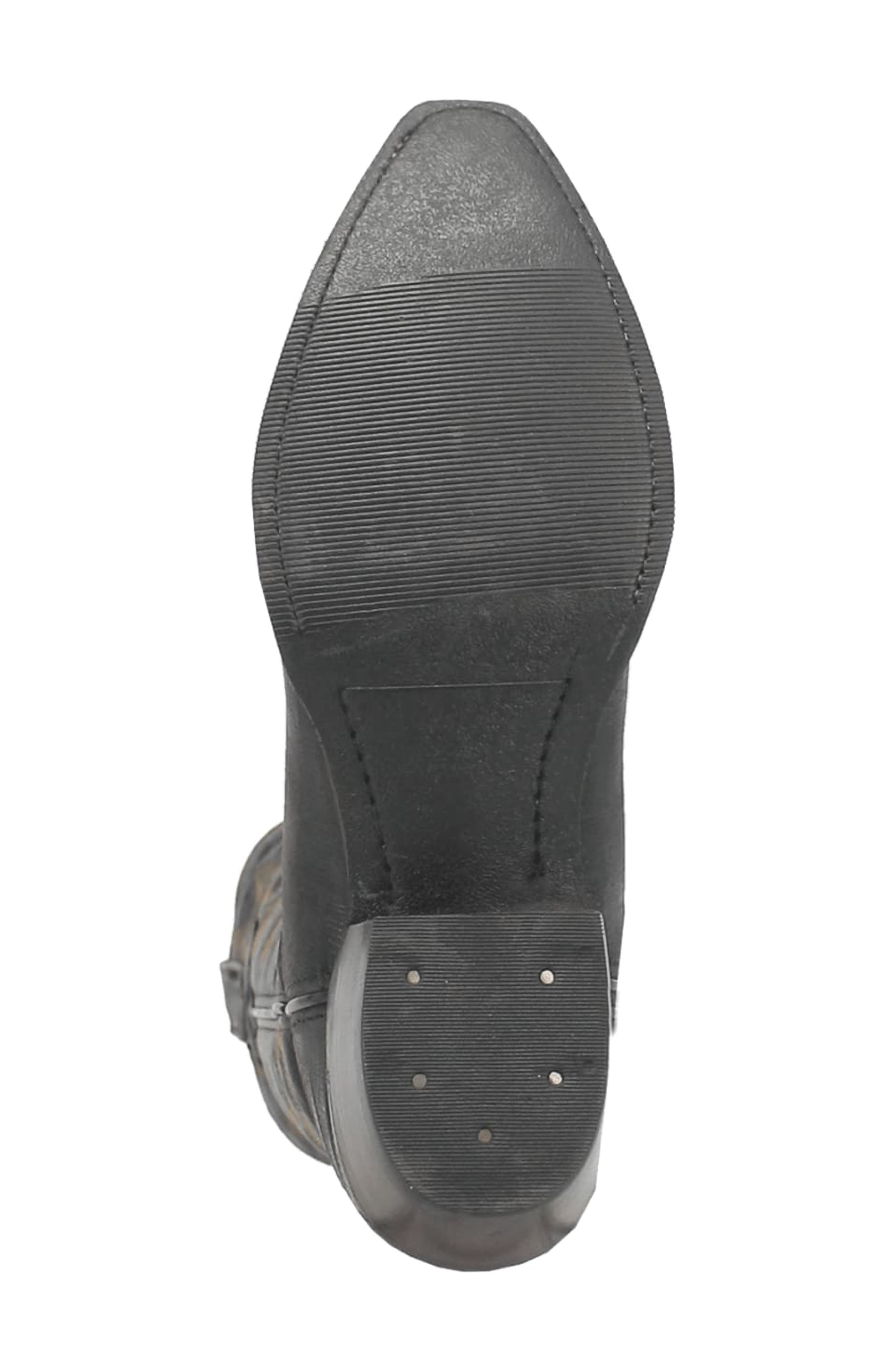 Dingo The Duke Lizard Embossed Cowboy Boot, Alternate, color, Black
