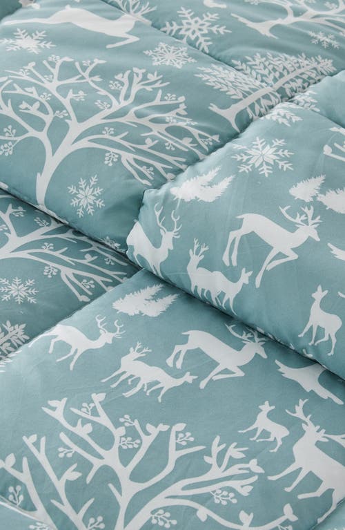 Woven & Weft Holiday 3-piece Comforter Set In Blue