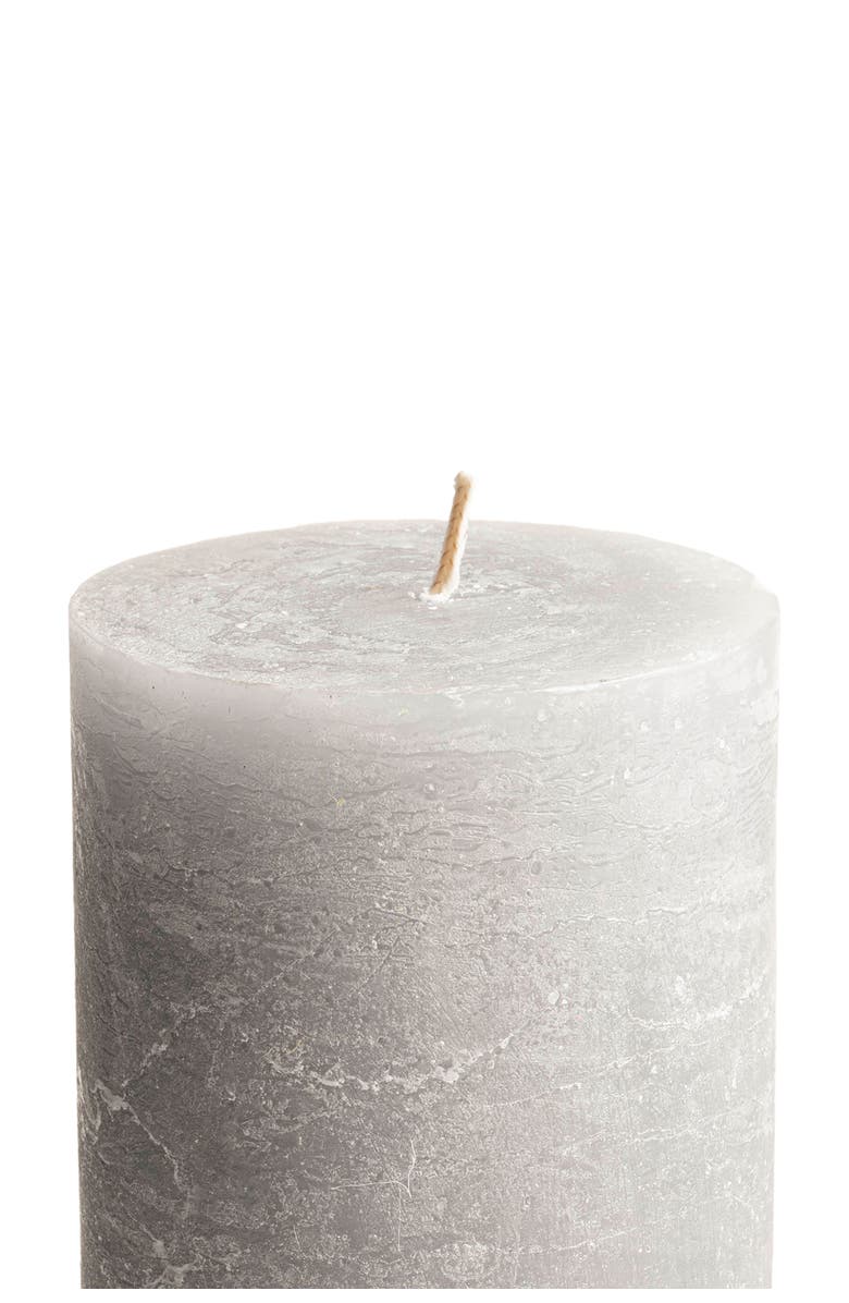 Zsa Zsa Zsu Deurne Pillar Candle 7 In, Alternate, color, Grey