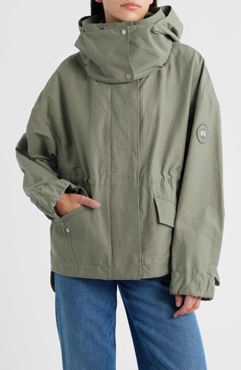 Canada Goose Olivine Oversize Water Repellent Bonded Twill Jacket, Alternate, color, Sagebrush-Armoise
