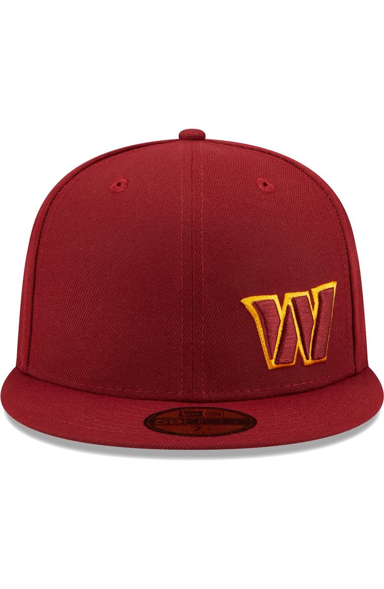New Era Men's New Era Burgundy Washington Commanders Flawless 59FIFTY Fitted Hat, Alternate, color, Burgundy