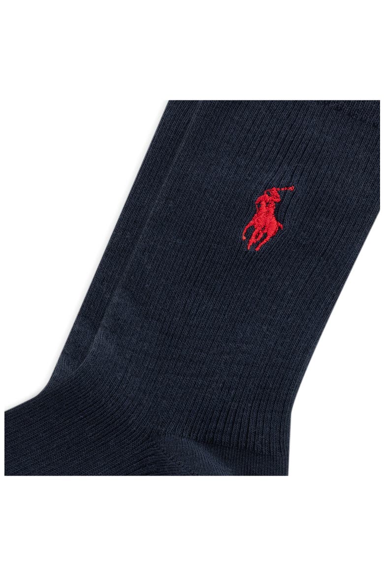 Rib Crew Socks, Alternate, color, NAVY