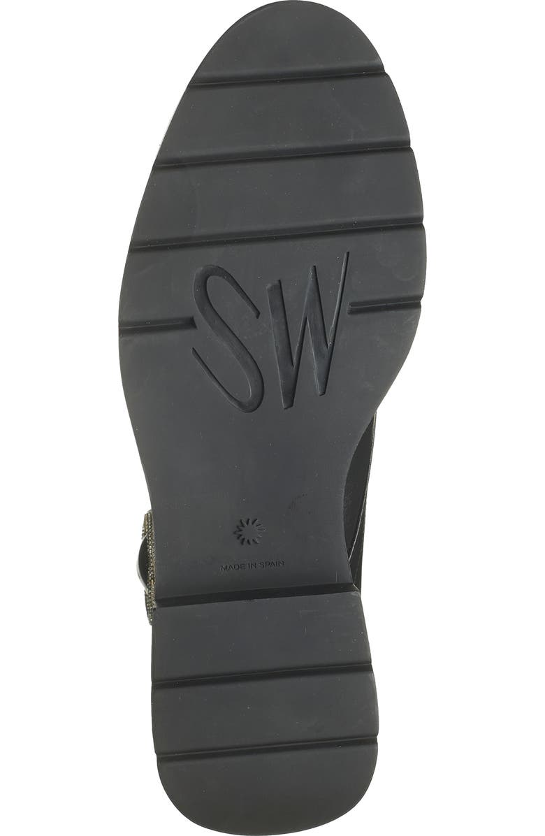 Stuart Weitzman Crystal Buckle Zip Bootie, Alternate, color,