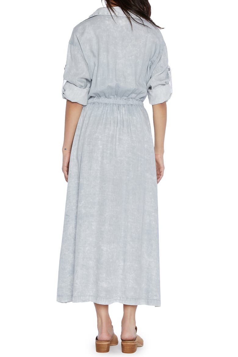 Denim Shirtdress, Alternate, color, ASH GREY