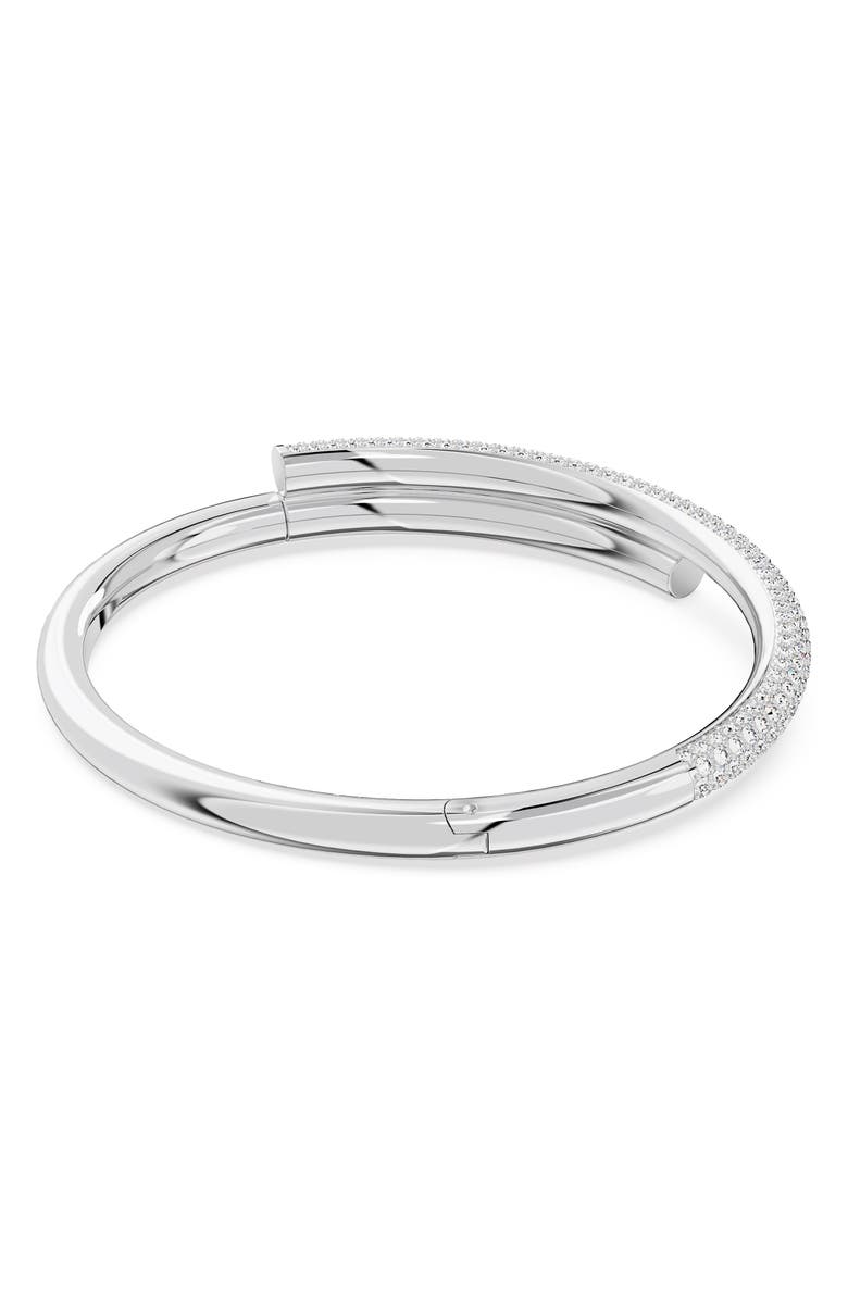 Swarovski Dextera Bangle, Alternate, color, Silver