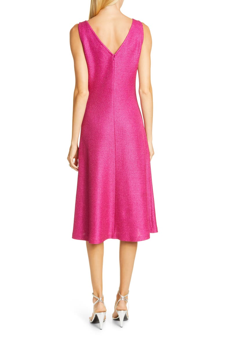 Textured Metallic Inlay Knit Dress, Alternate, color, FUCHSIA ROSE