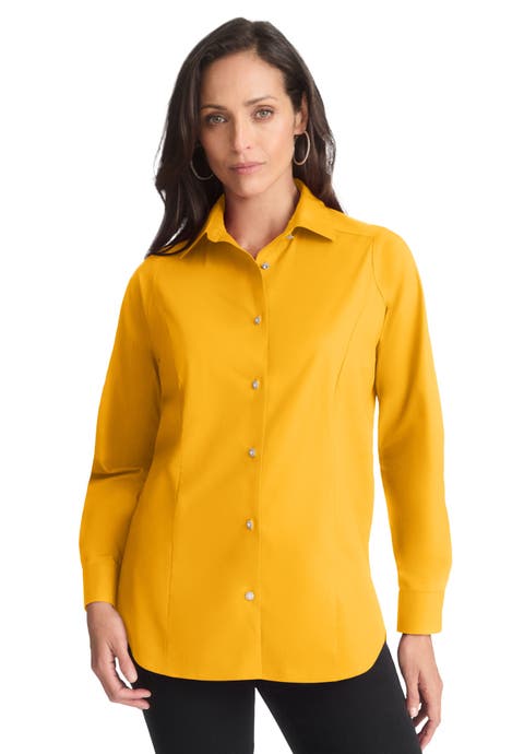 Wrinkle-Free Stretch Poplin Shirt (Plus Available)