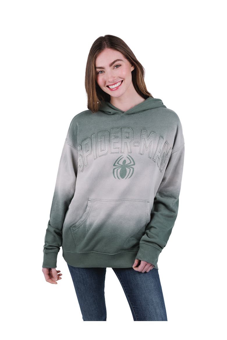Spider-Man Fleece Pullover Hoodie, Main, color, Olive Cream Spiderman