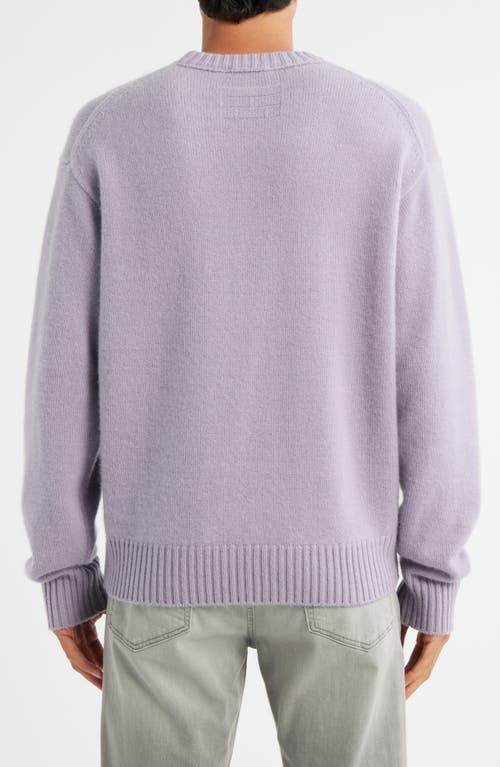 Frame Cashmere Crewneck Sweater In Purple