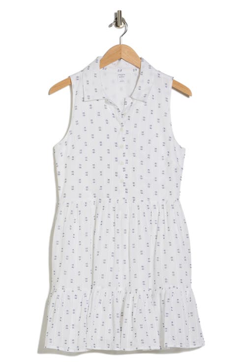 Tiered Sleeveless Shirt Dress