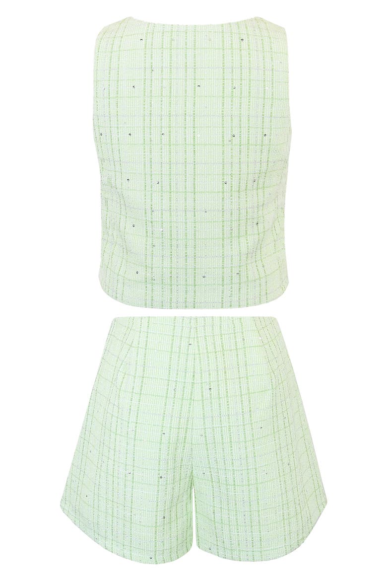Kids' Boucle Vest & Shorts Set, Alternate, color, LIME