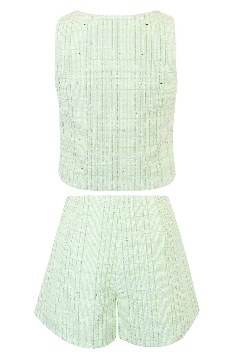 Zunie Kids' Boucle Vest & Shorts Set, Alternate, color, Lime