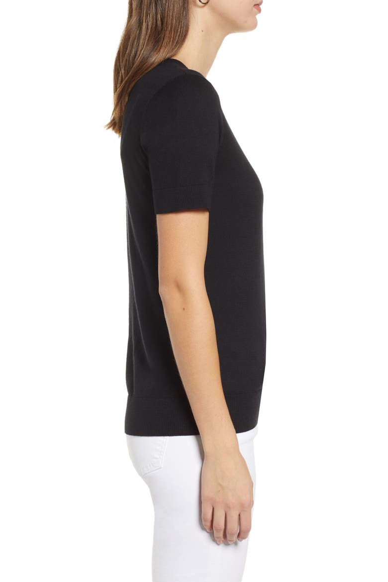 Crewneck Sweater, Alternate, color, BLACK