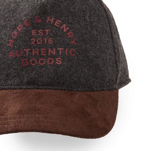 Hope & Henry Boys' Authentic Ball Cap, Kids In Grey